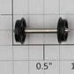 Athearn 90501 HO 33" Long Axle Black Plastic Wheel Set