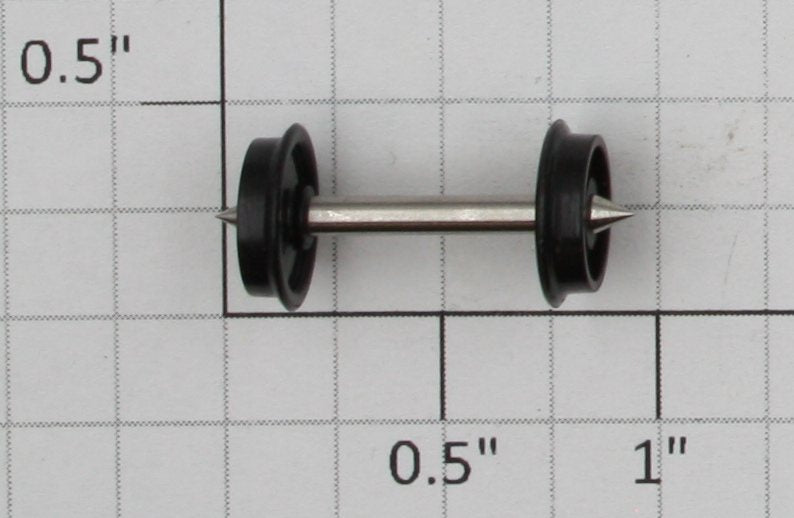Athearn 90501 HO 33" Long Axle Black Plastic Wheel Set