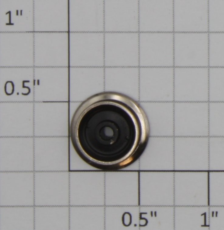 Marklin 215670 Black Solid Plain Wheel with Traction Tire (Treibrad)