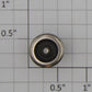 Marklin 215740 Black Solid Drive Wheel/Axle with Traction Tire (Treibachsenteil)