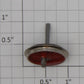 Marklin 212430 18-Spoked Red Wheel and Axle with Stud (Treibachsentiel)