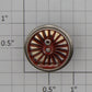 Marklin 212410 Red 18-Spoke Geared Drive Wheel and Axle (Treibachsenteil)