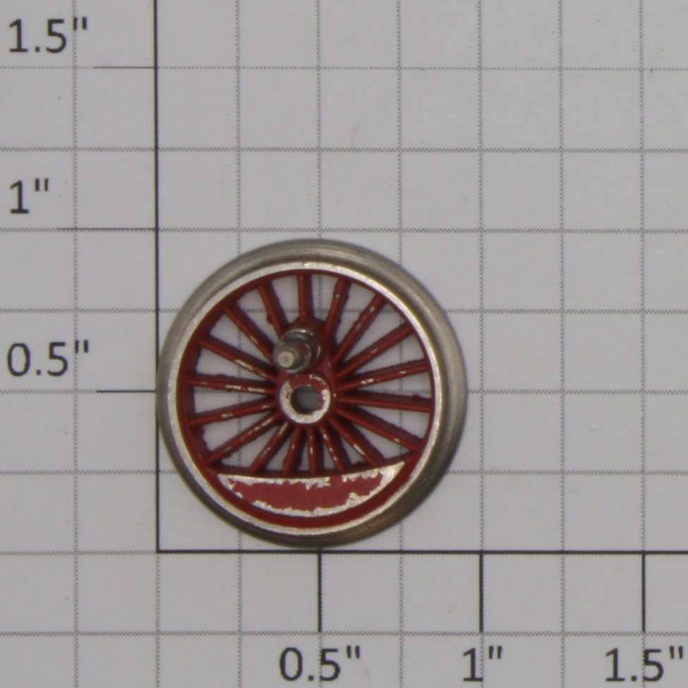 Marklin 212390 18-Spoked Red Wheel with Eccentric Stud (Treibrad)