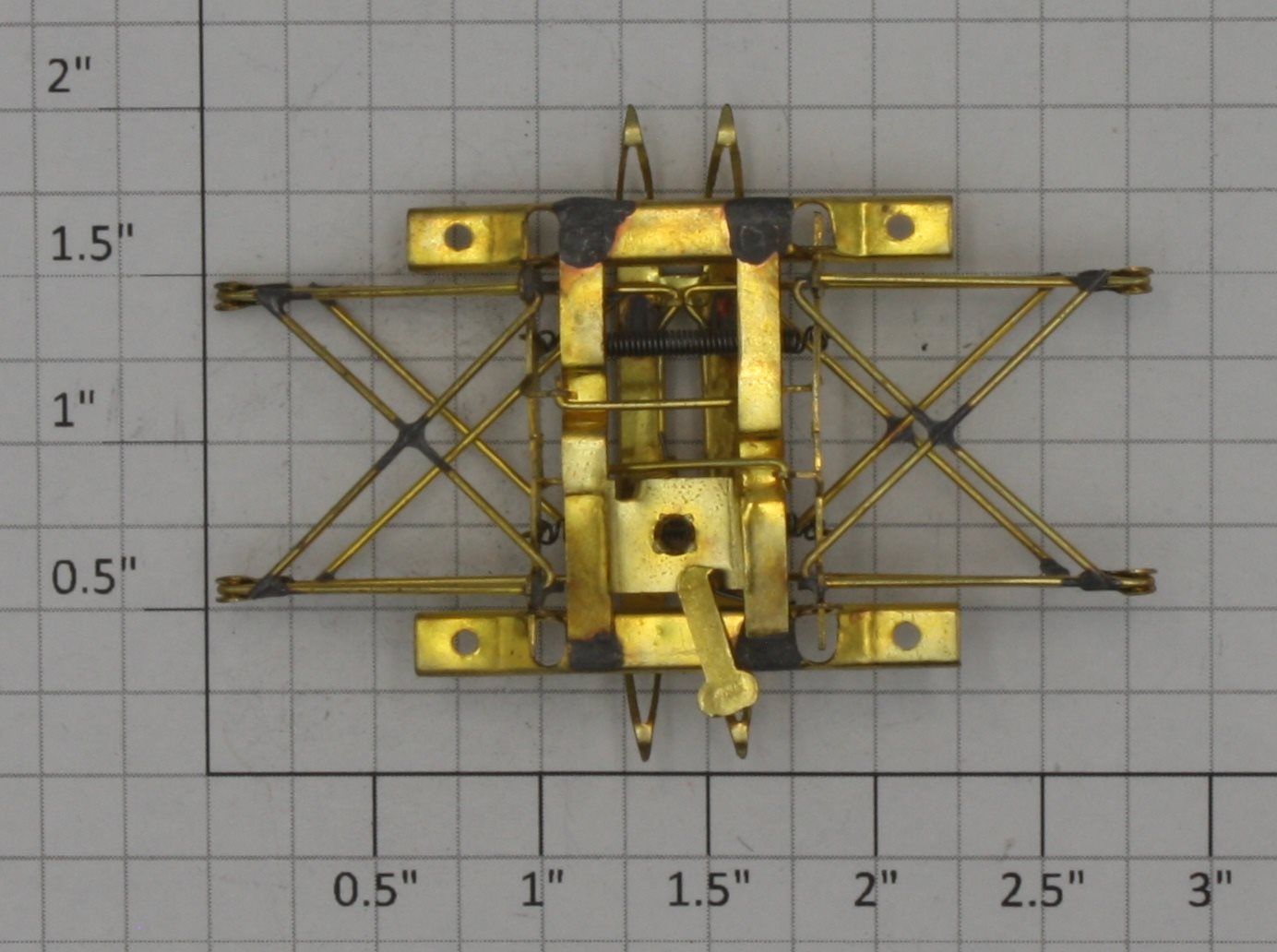 Overland 1054-P Brass Pantograph with Copper Top Contact