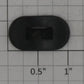 Acme 04-1001 G Scale Black Plastic Bumper