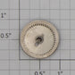 Marklin 212460 Red 18-Spoke Geared Drive Wheel/Axle with Tire (Treibachsenteil)