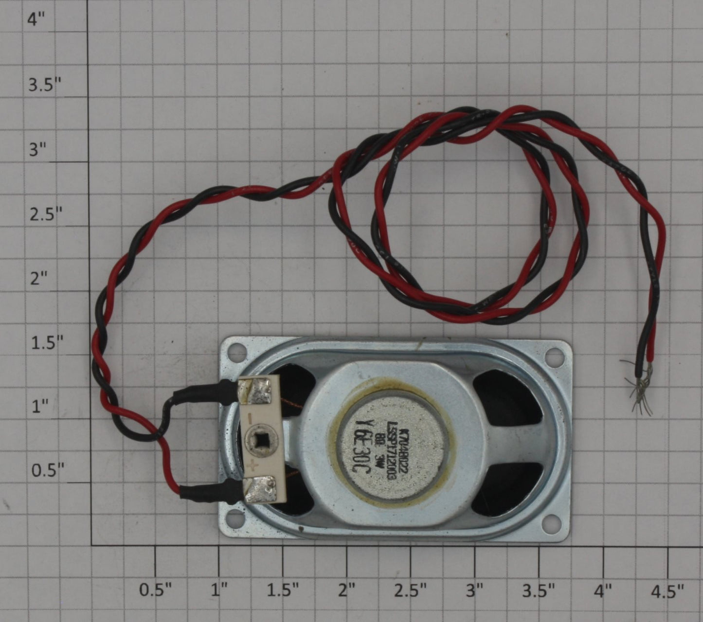 Acme 9000X-A1942 8 Ohm 3W / 2.75" x 1.5" Oval Speaker w/Small Magnet and Wire