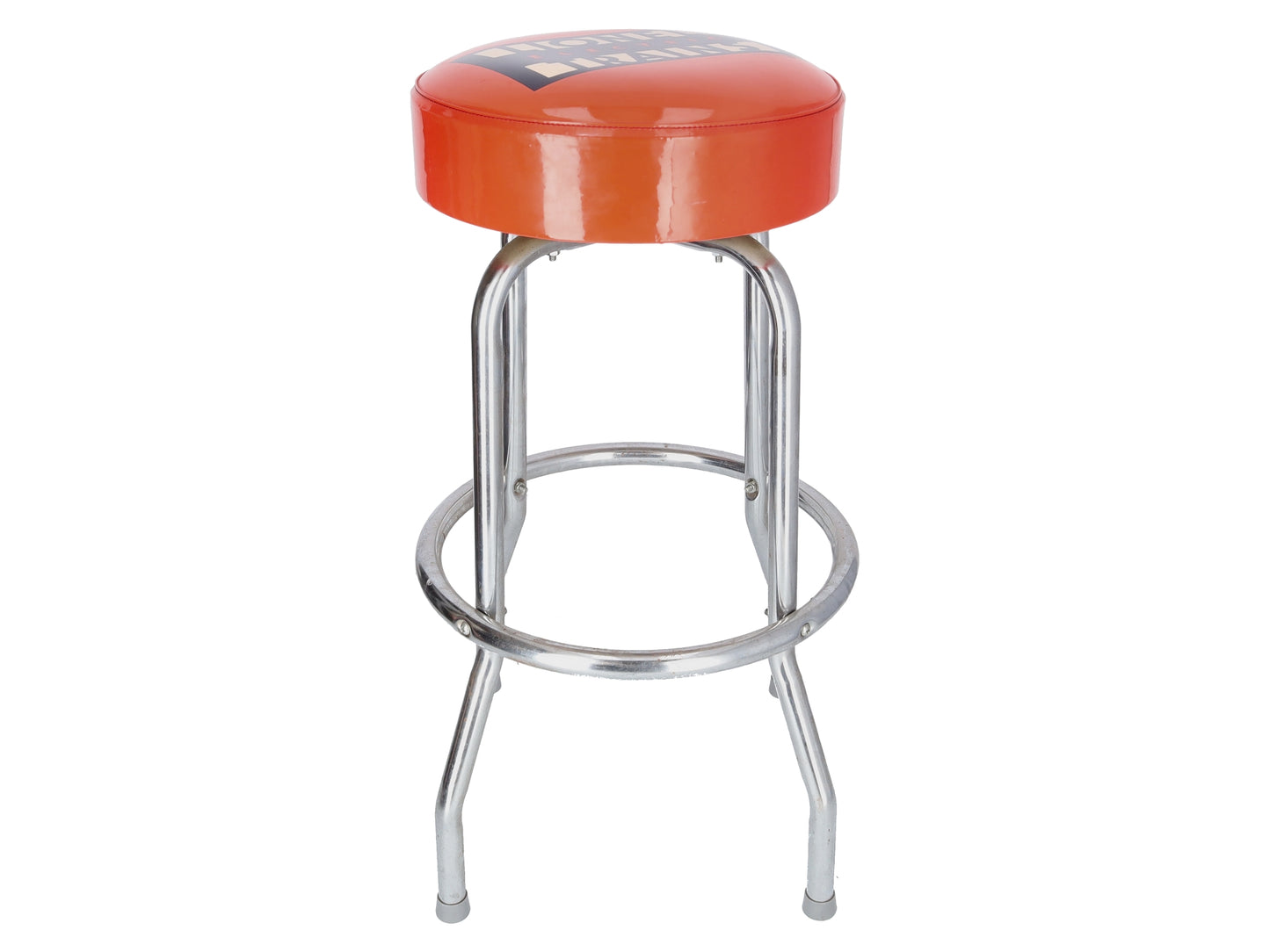Lionel Orange Top Bar Stool EX