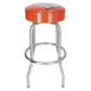 Lionel Orange Top Bar Stool EX
