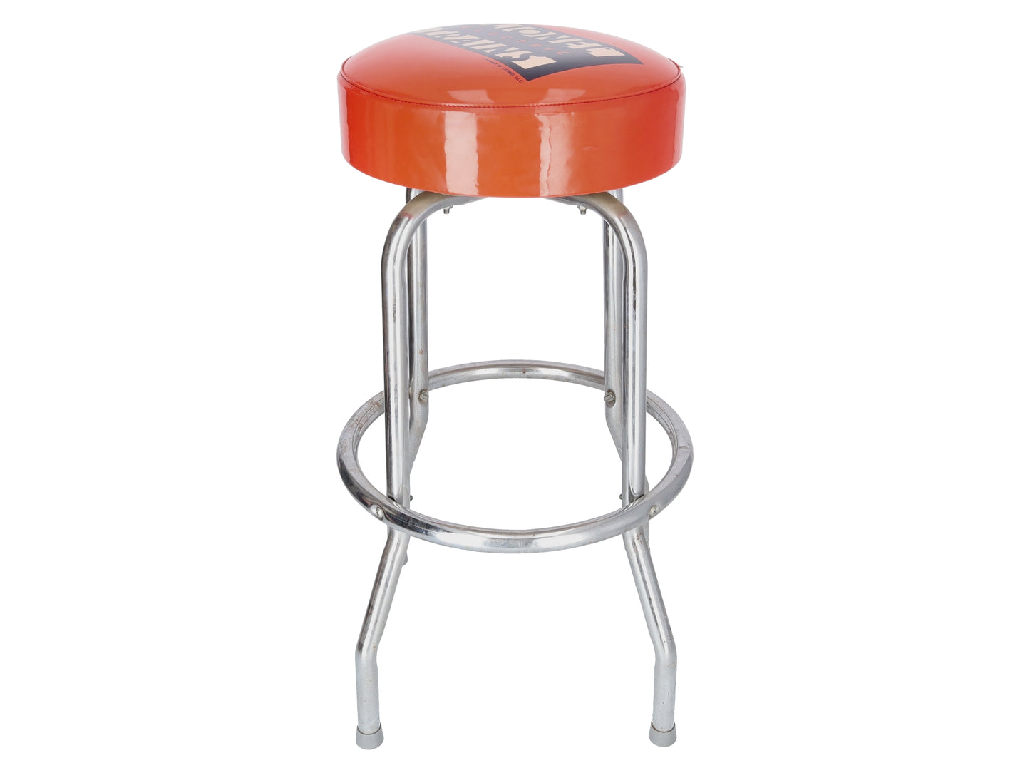Lionel Orange Top Bar Stool EX