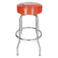 Lionel Orange Top Bar Stool EX