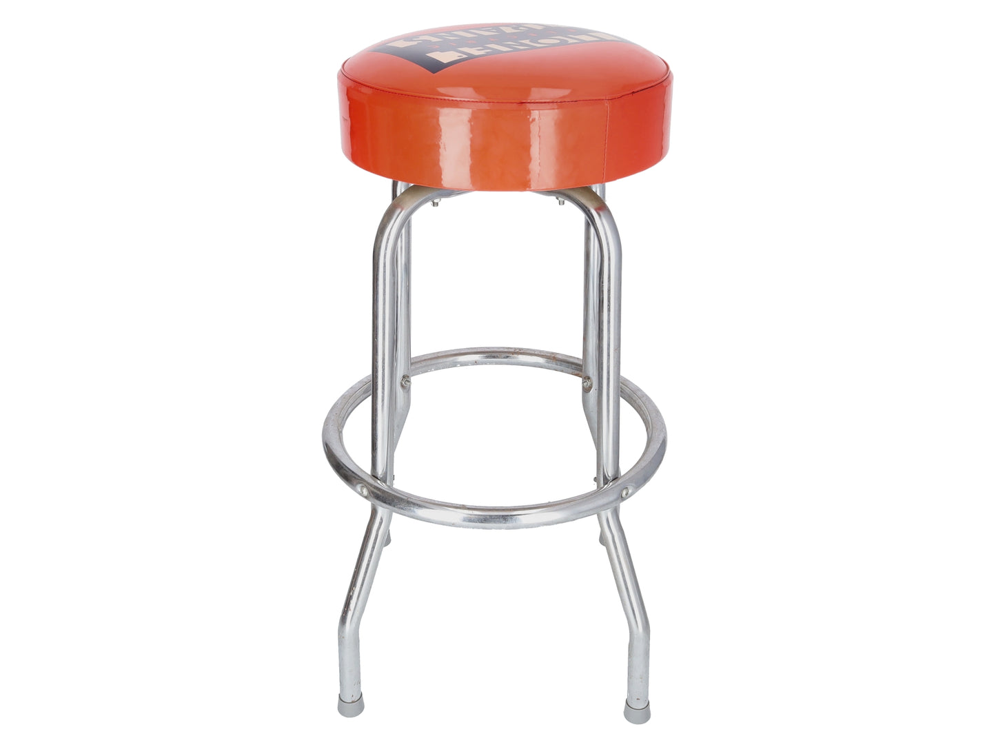 Lionel Orange Top Bar Stool EX