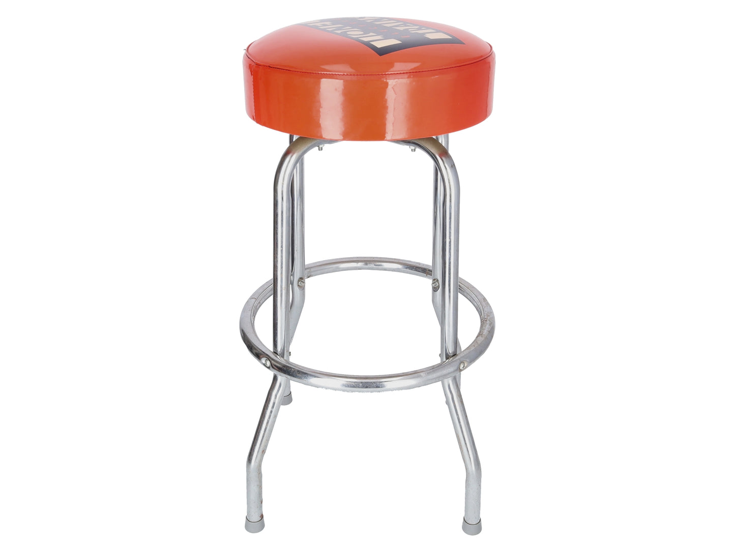 Lionel Orange Top Bar Stool EX