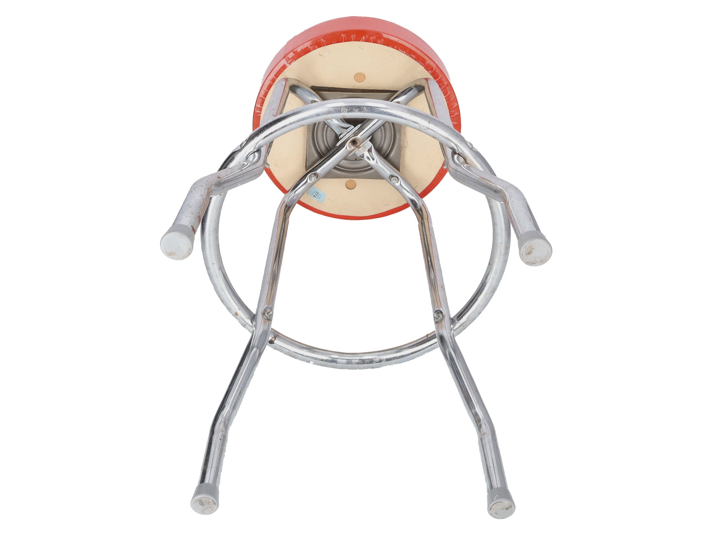 Lionel Orange Top Bar Stool EX