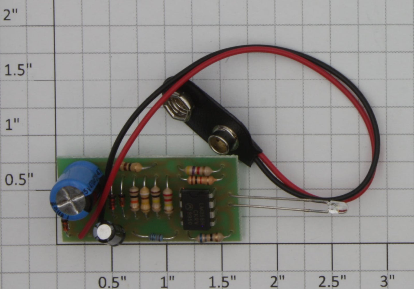 Dallee 546 Mars Light T-1 Incandescent White LED PCB Circuit Board