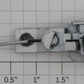Bachmann 92419 G Scale Silver Painted Operating Knuckle Coupler with Armature