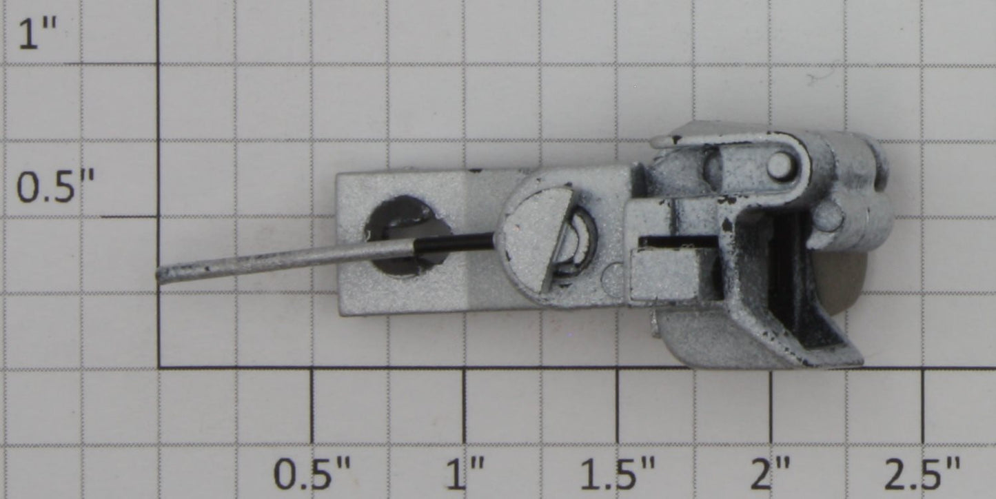 Bachmann 92419 G Scale Silver Painted Operating Knuckle Coupler with Armature