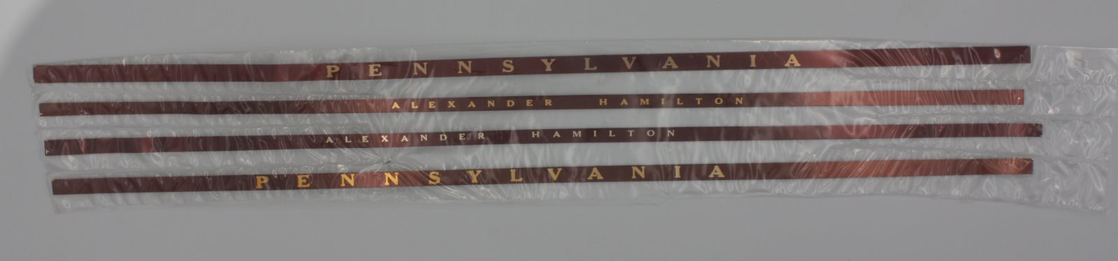 Lionel 2541-9/12 Alexander Hamilton Pennsylvania Observation Strips (Set of 4)
