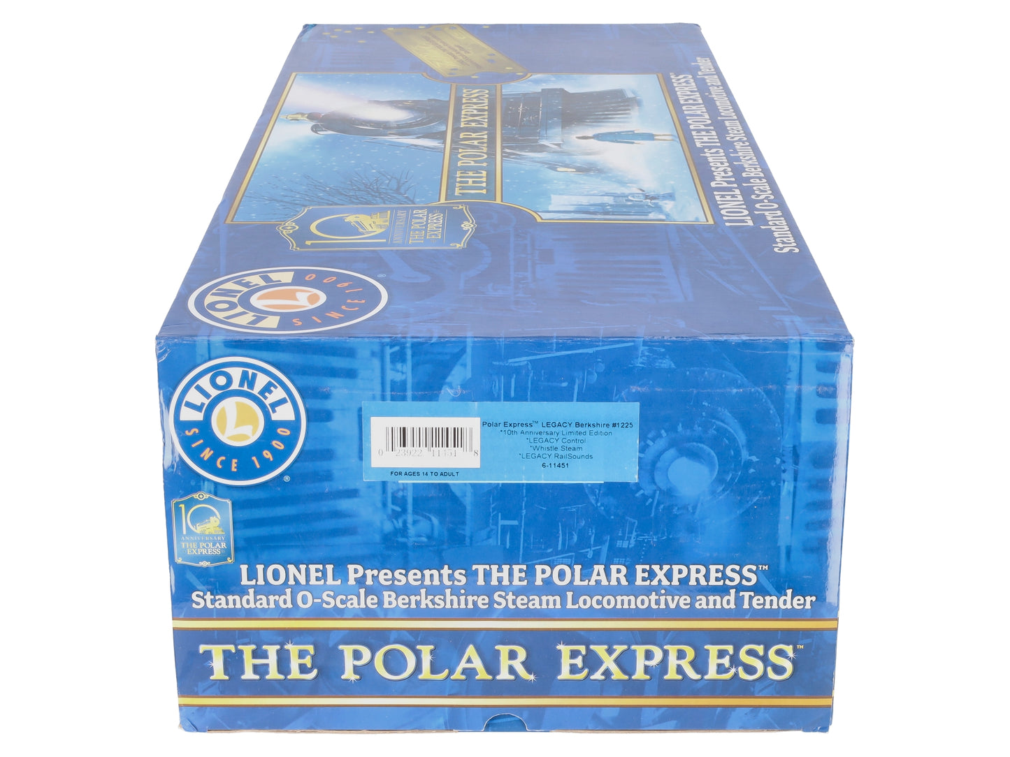 Lionel 6-11451 O Polar Express 10th Anniversary Berkshire Steam Locomotive #1225 EX/Box