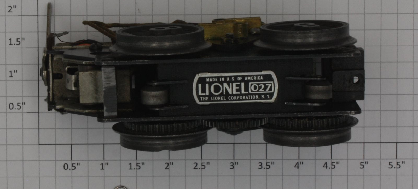 Lionel 2034-100 4-Wheel Steam Loco Motor Chassis with E-Unit