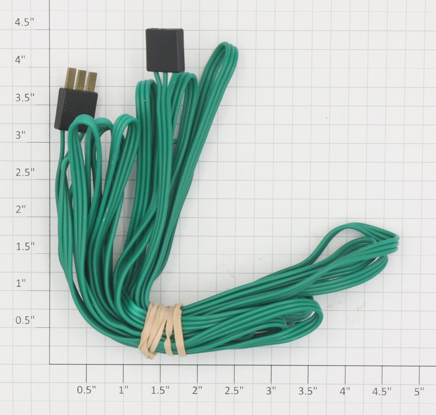 Bachmann 44598X Green 3-Wire 10' Extension Switch Cable with Both Plugs