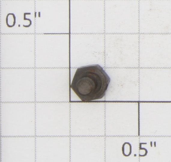 Lionel #6-32 x 1/8" Black Hex Head Slotted Shoulder Screw