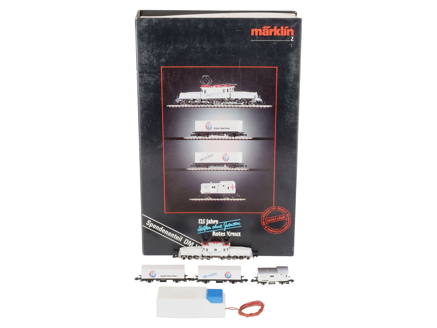 Marklin 8114 Z Gauge 125 Jahre Rotes Kreuz Electric Freight Train Set LN/Box