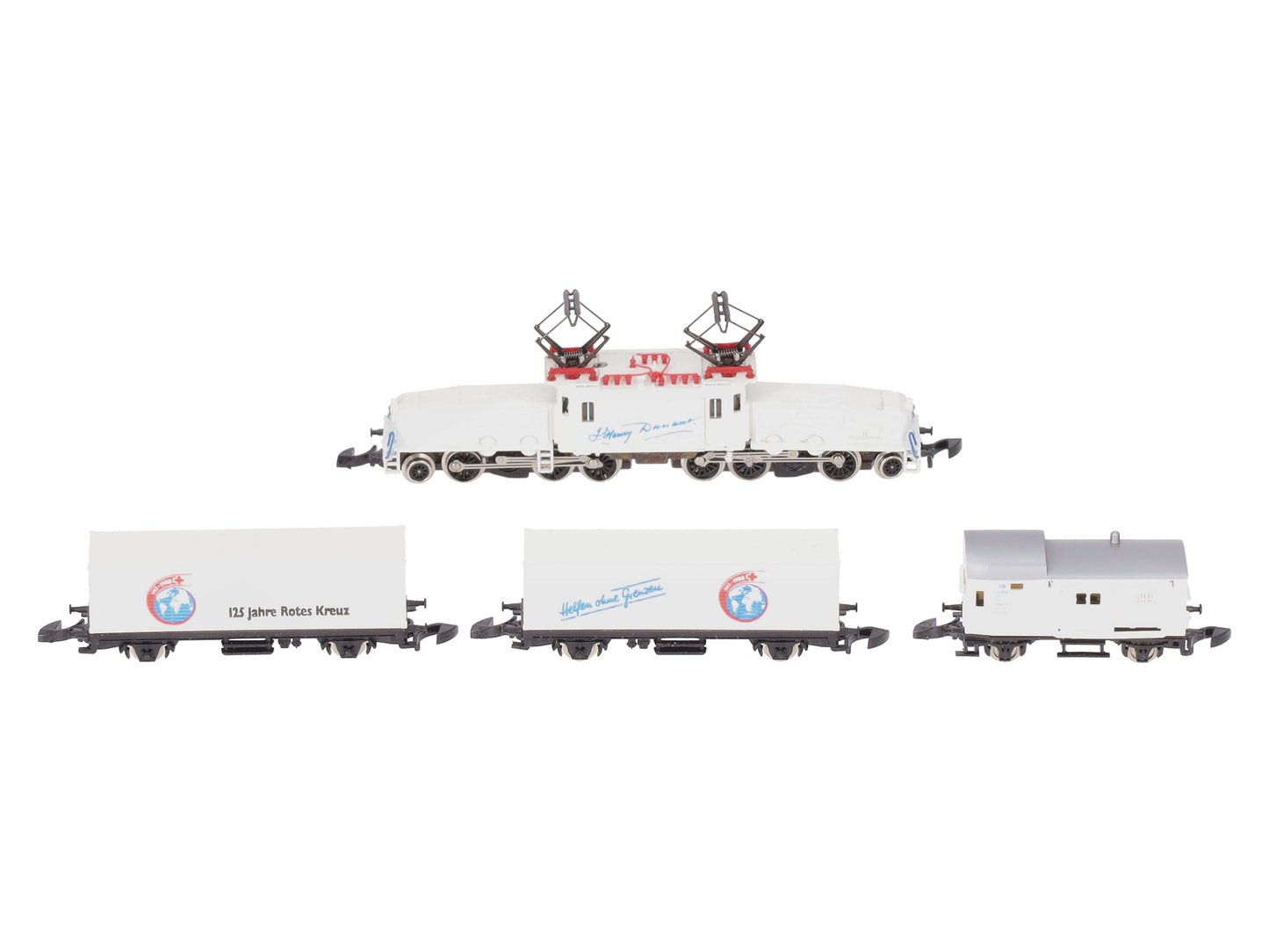 Marklin 8114 Z Gauge 125 Jahre Rotes Kreuz Electric Freight Train Set LN/Box