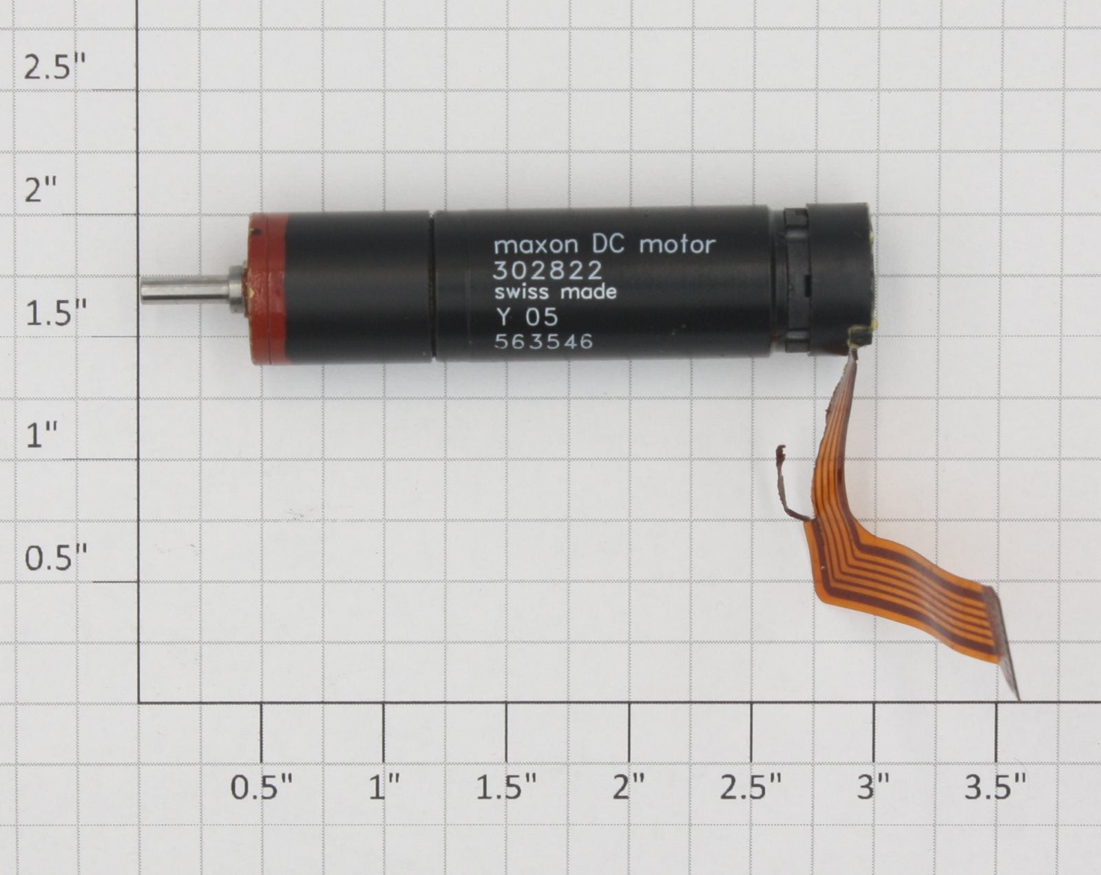 maxon 302822 Miniature DC Gearhead Motor 6VDC @ 300RPM, Damaged