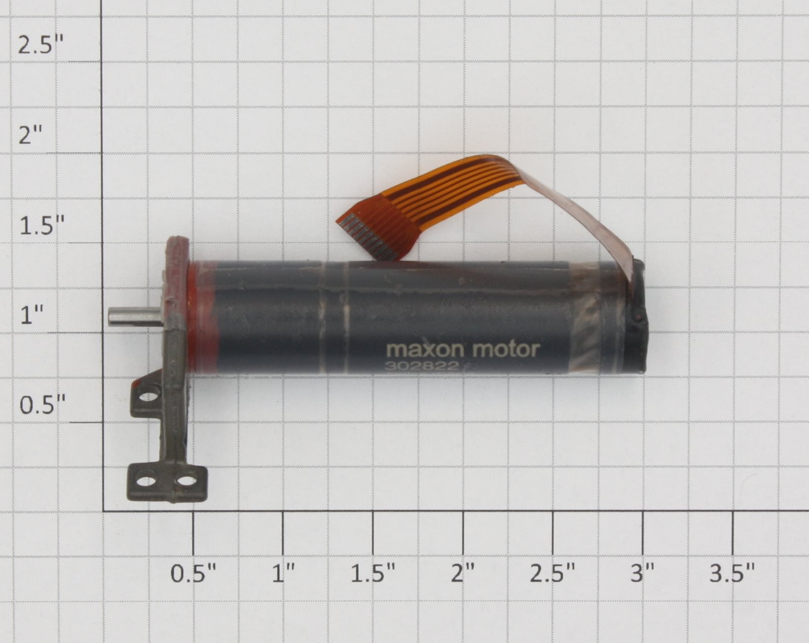 maxon 302822 6 Volt DC Miniature Gearhead Motor with Bracket & Cable