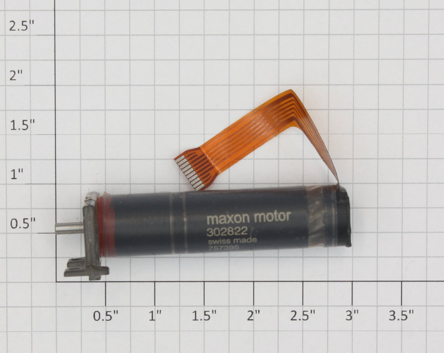 maxon 302822 6 Volt DC Miniature Gearhead Motor with Bracket & Cable