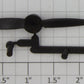 Lionel 6800-12 Black Airplane Propeller and Mounting Pin on Sprue