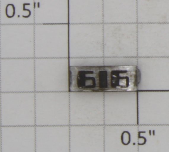 Lionel 616-1 616 Number Plate with Tabs
