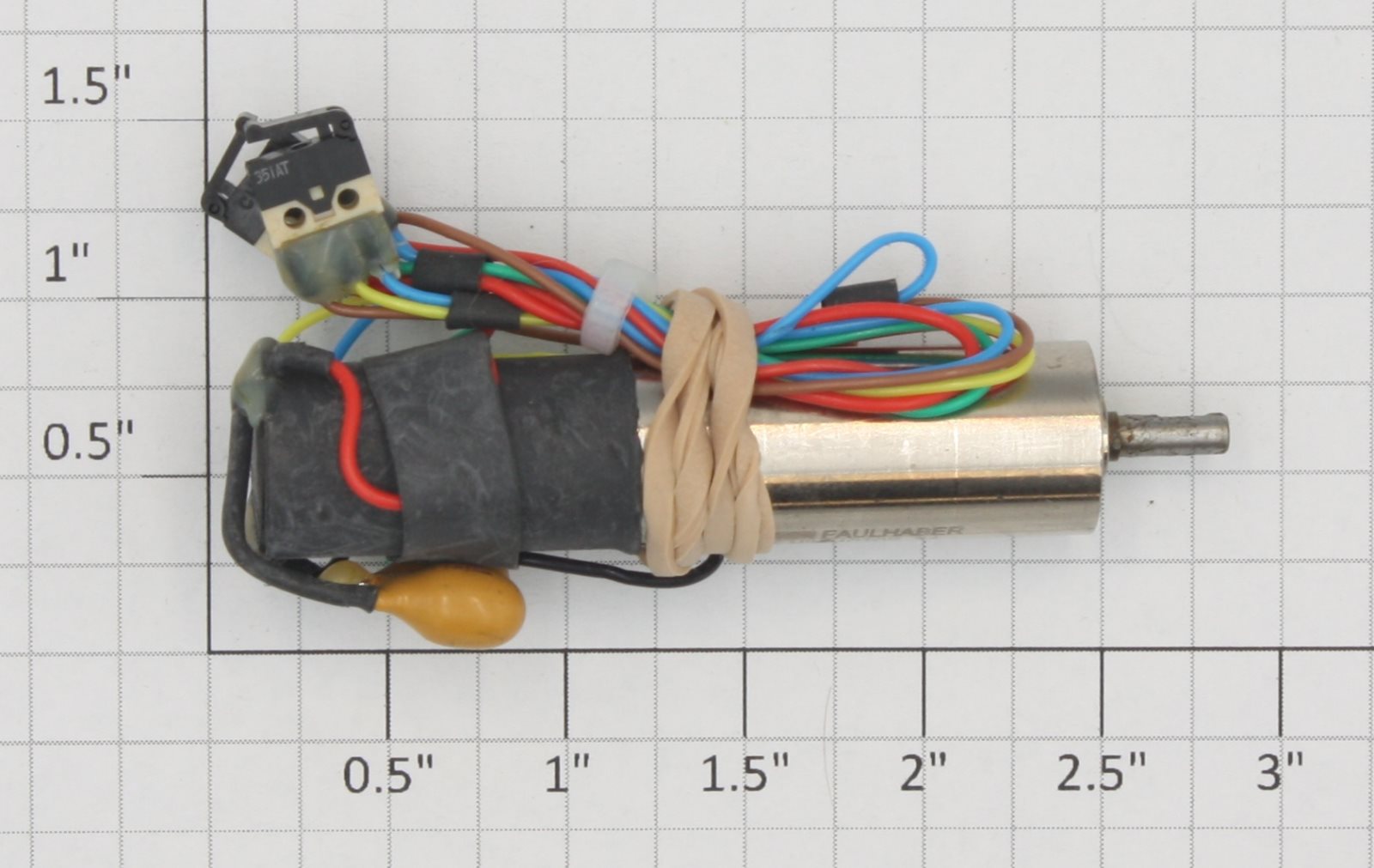 Faulhaber 021044-182 12 Volt DC Coreless Mini Motor with Capacitors - Wired