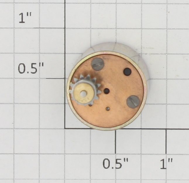 Faulhaber 2020C009S 9 Volt DC Micromotor with Offset Gearbox and Gear