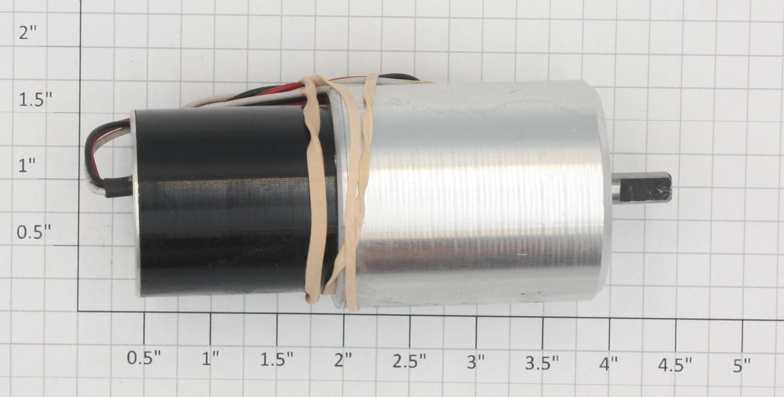 Acme 0814-1 20 Volt DC Motor 86mm x 41mm with 6mm D Shaft Wired