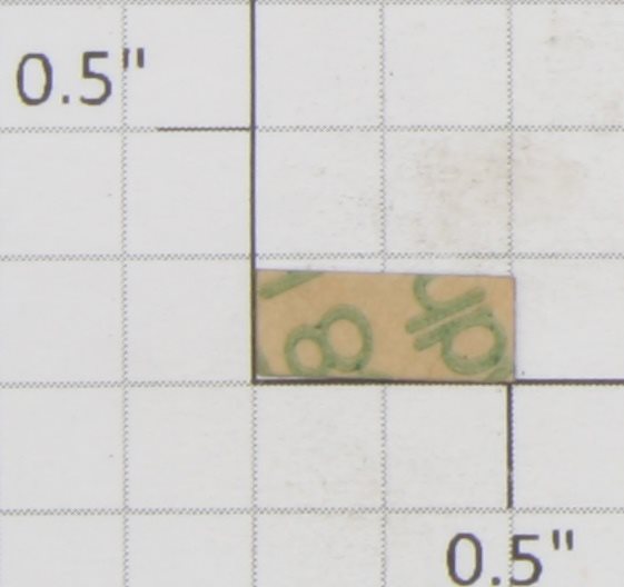 Lionel 617-1 Self Adhesive 617 Number Plate