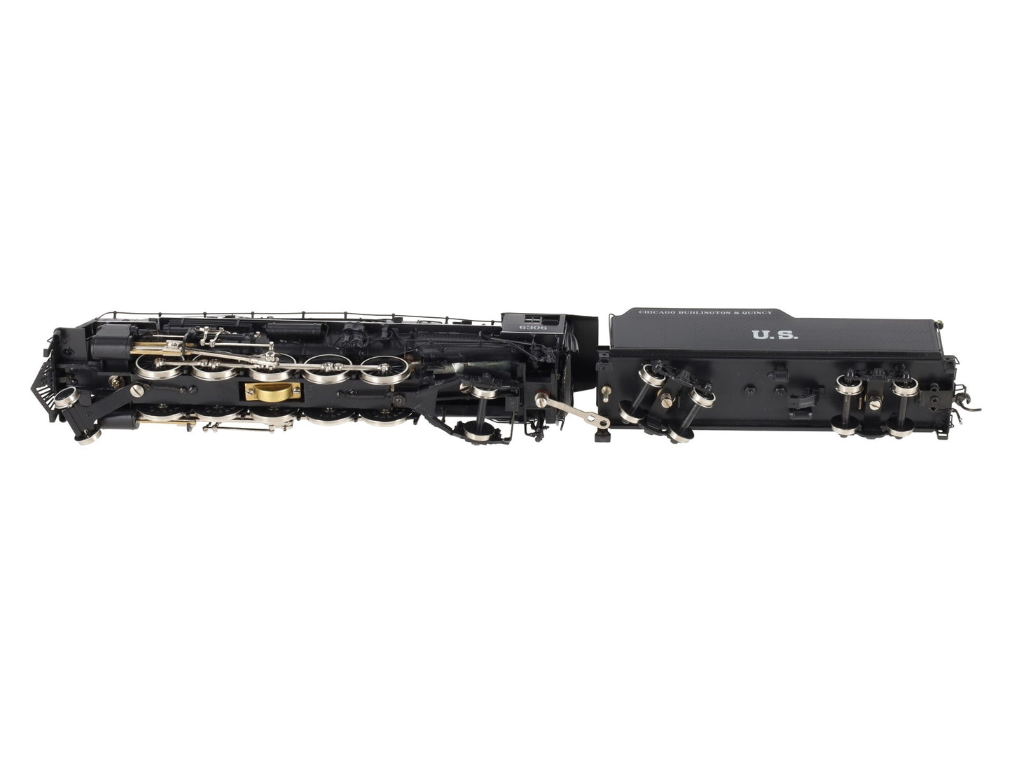 Akane HO BRASS U.S.R.A. 2-10-2 Heavy Steam Locomotive & Tender - Painted EX/Box