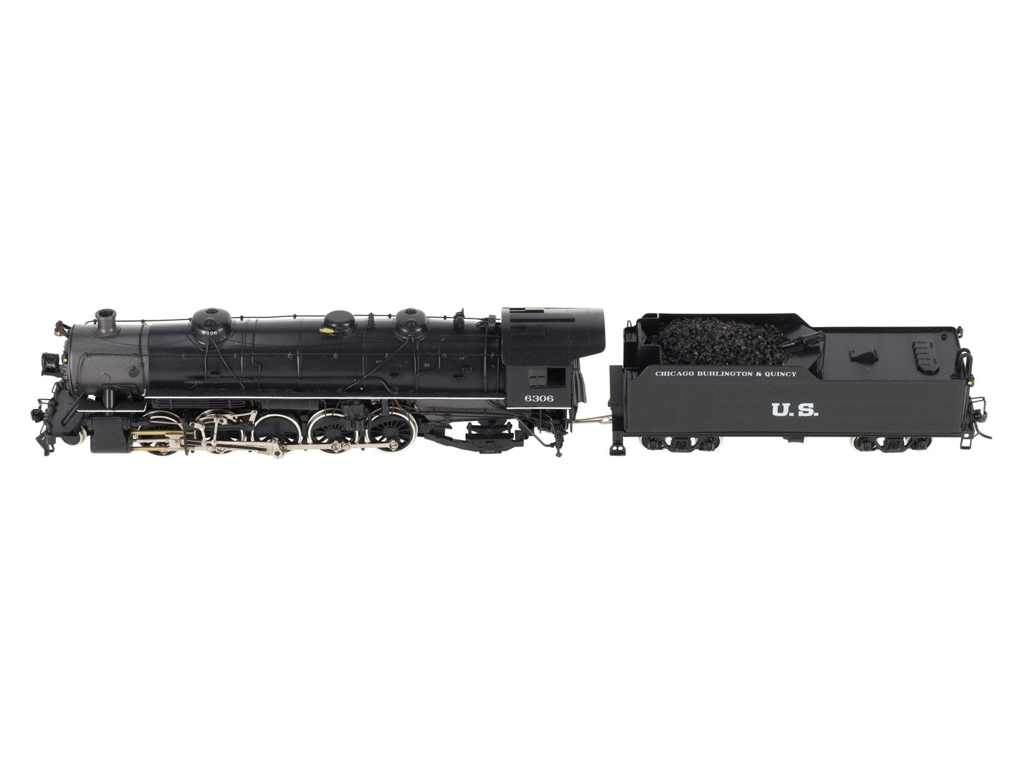 Akane HO BRASS U.S.R.A. 2-10-2 Heavy Steam Locomotive & Tender - Painted EX/Box