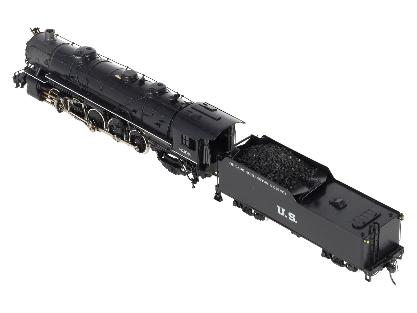Akane HO BRASS U.S.R.A. 2-10-2 Heavy Steam Locomotive & Tender - Painted EX/Box