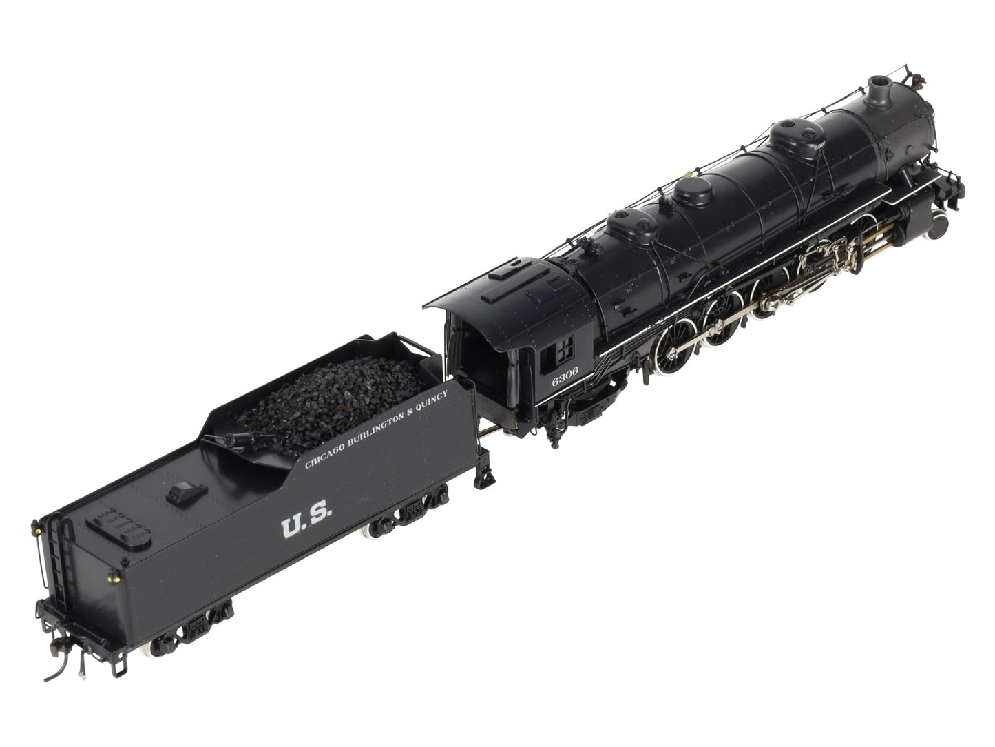 Akane HO BRASS U.S.R.A. 2-10-2 Heavy Steam Locomotive & Tender - Painted EX/Box