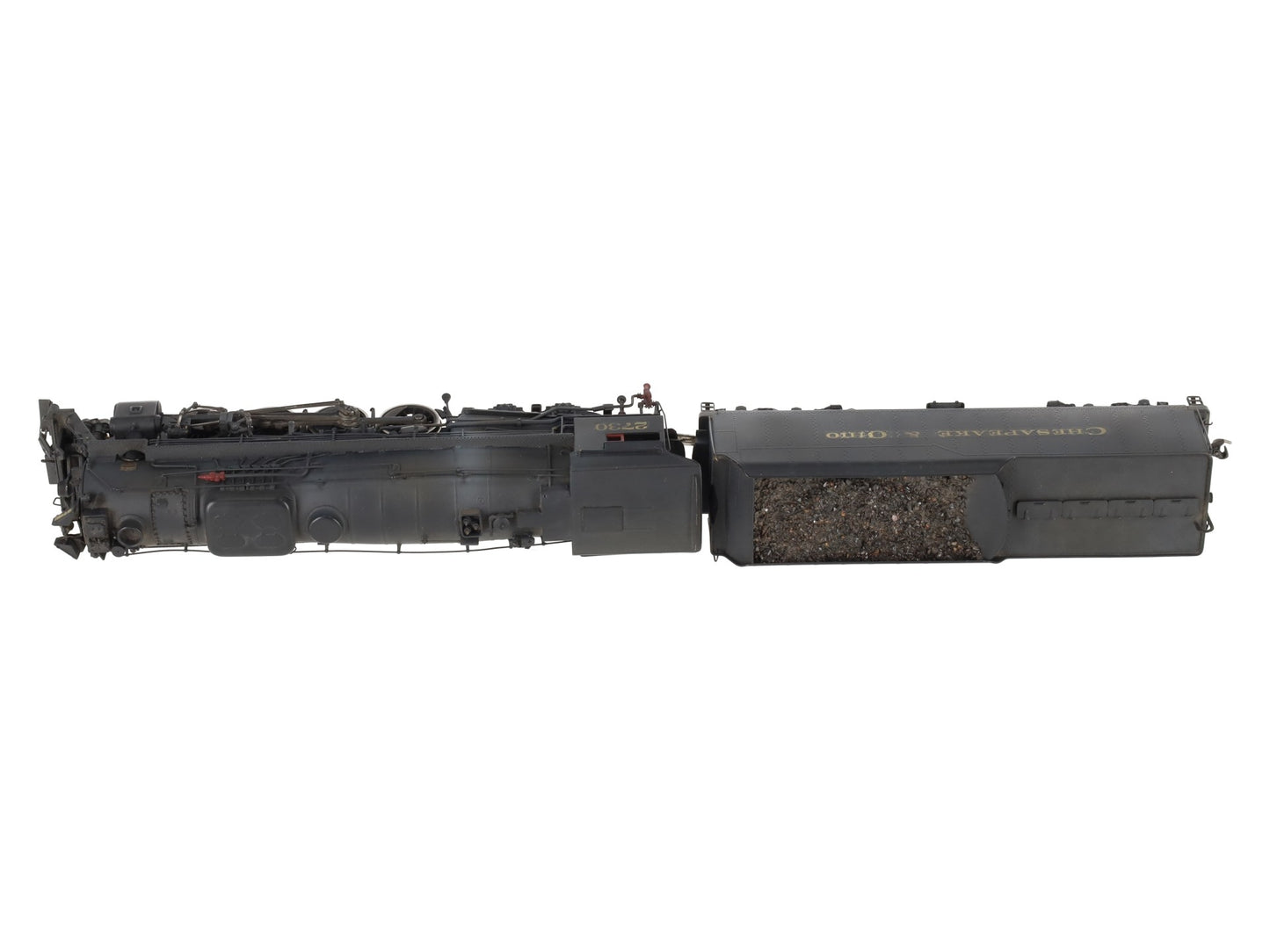 United Models HO BRASS C&O Kanawha 2-8-4 Steam Locomotive & Tender -Painted EX/Box