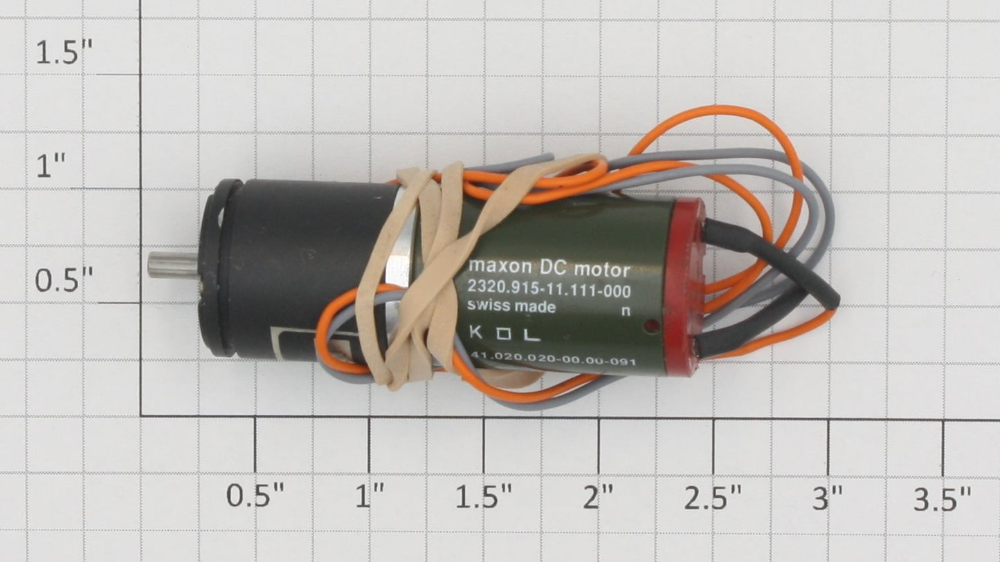 maxon 2320.915-11.111-000 20 VDC Motor with Gear Motor and Gear and Wiring