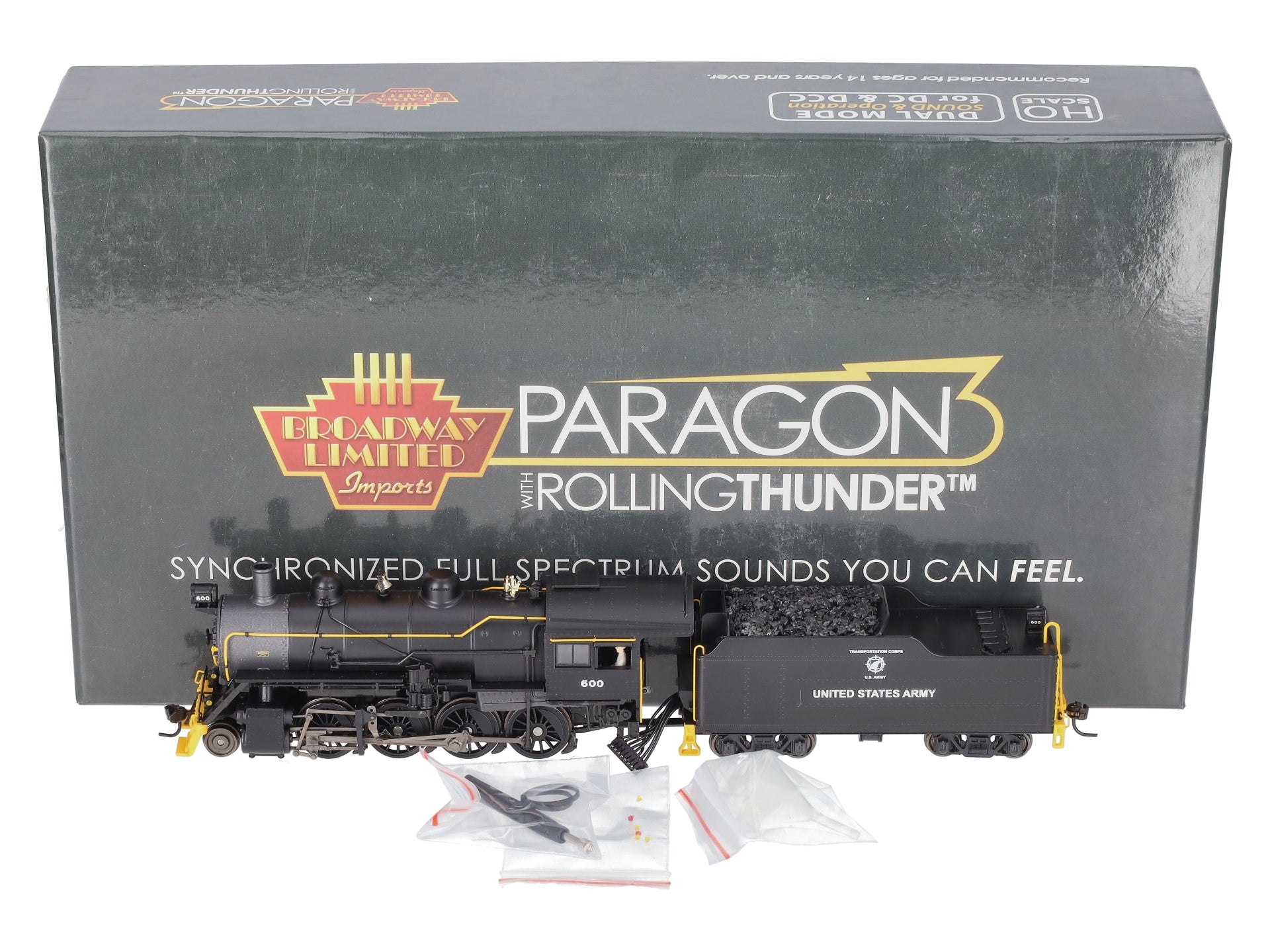 Broadway Limited 4324 HO US Army 2-8-0 Consolidation Steam Loco Sound/DCC #600