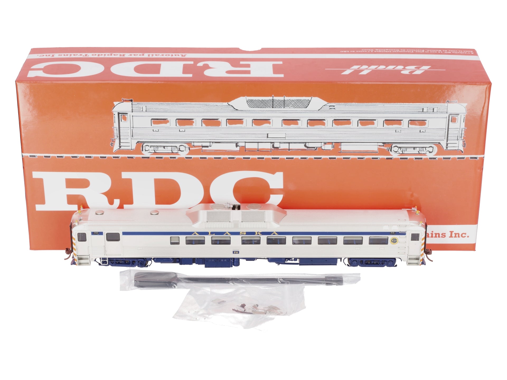 Rapido Trains 16601 HO Alaska Budd RDC-2 Phase Ib Diesel Loco Sound/DC/DCC #711