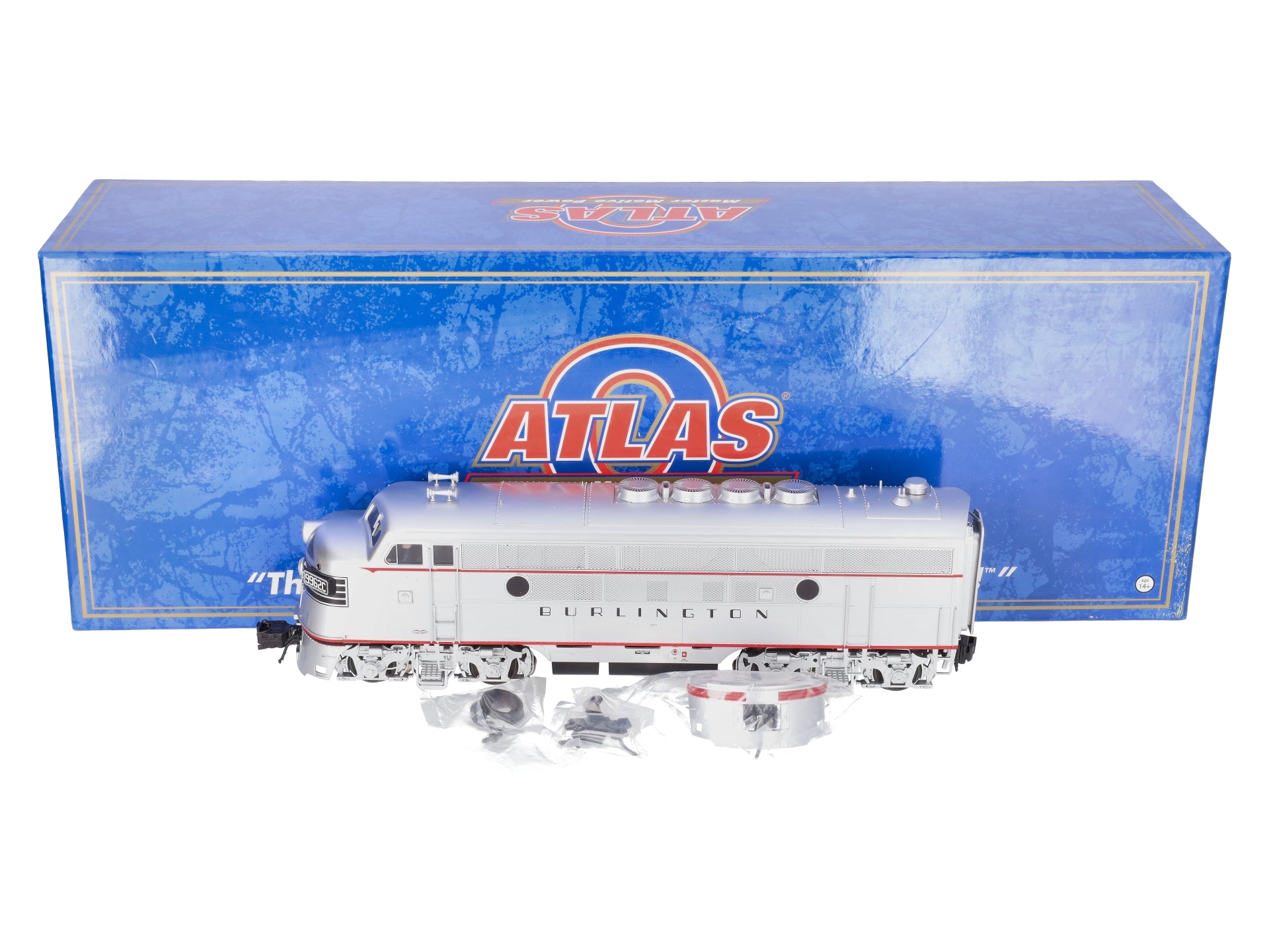 Atlas 1640-4 O Burlington F3A Phase 2 Diesel Locomotive #9962C (3 Rail)