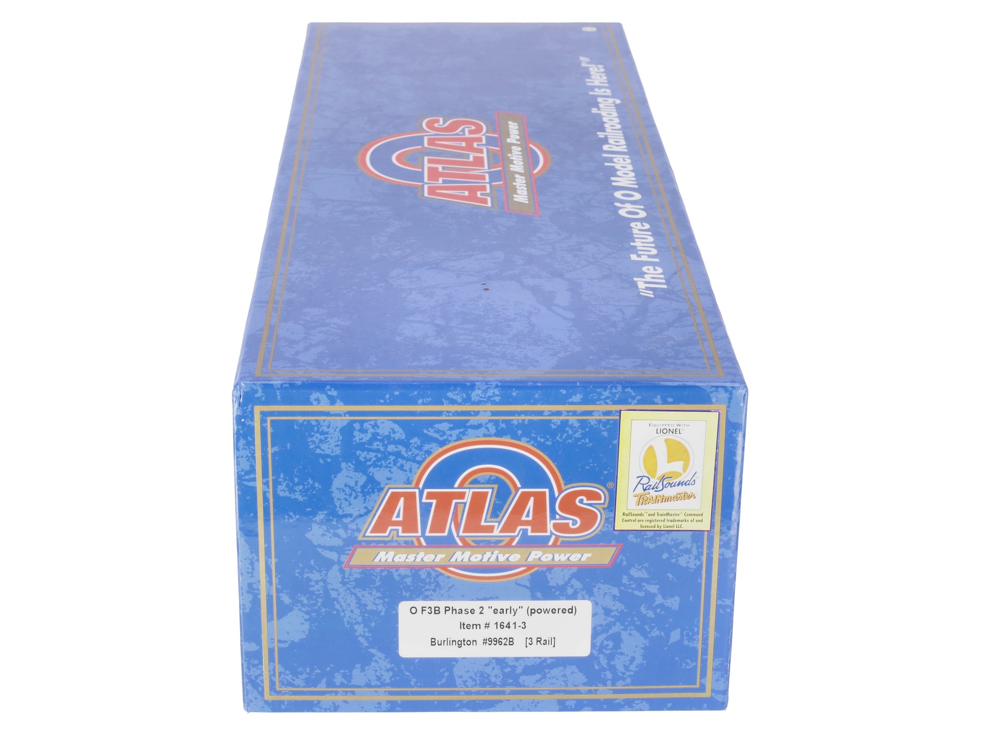 Atlas 1641-3 O Burlington F3A Phase 2 Diesel Locomotive #9962B (3 Rail)