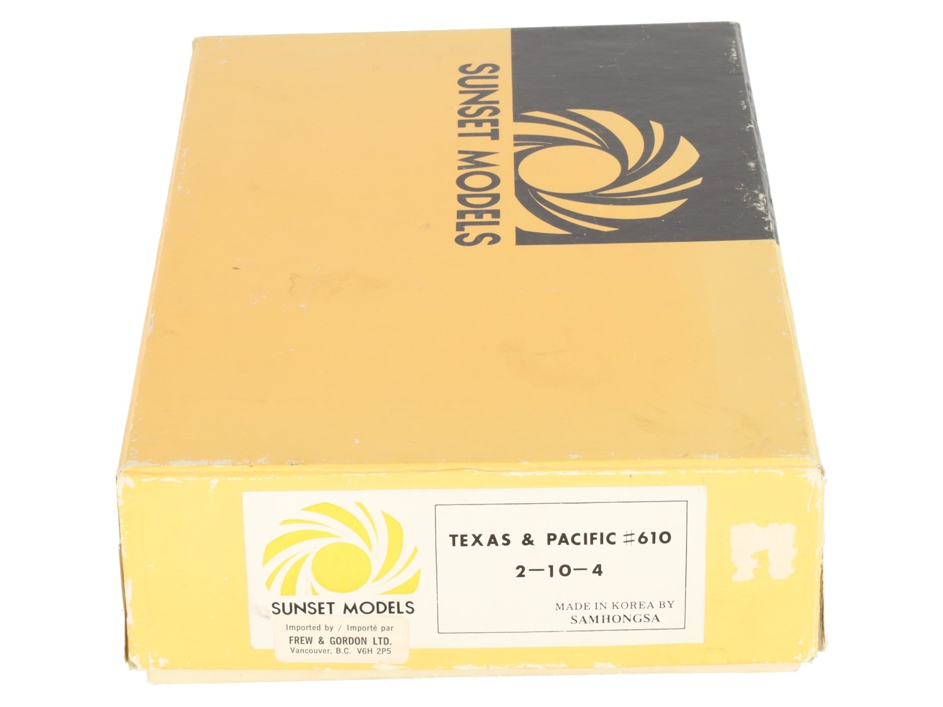 Sunset Models 610 HO BRASS T&P 2-10-4 Steam Loco & Tender VG/Box