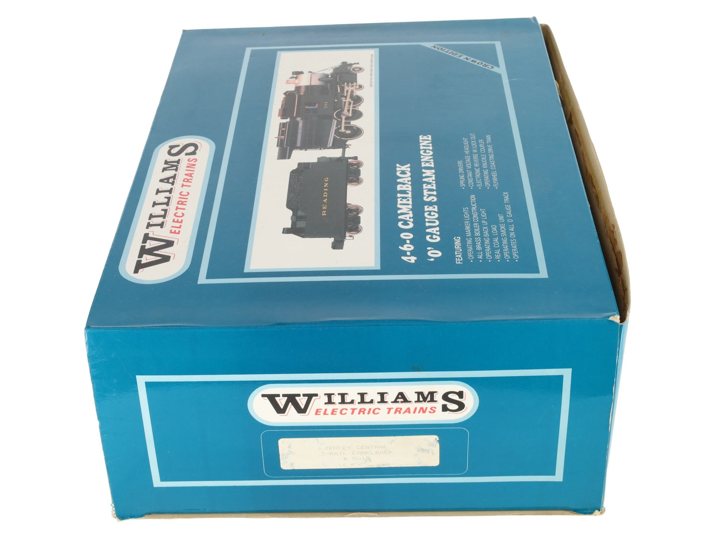 Williams 5015 O Gauge BRASS CNJ Camelback 4-6-0 Steam Locomotive & Tender #631 EX/Box