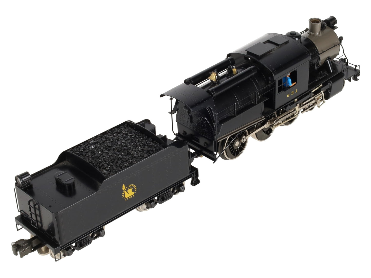 Williams 5015 O Gauge BRASS CNJ Camelback 4-6-0 Steam Locomotive & Tender #631 EX/Box